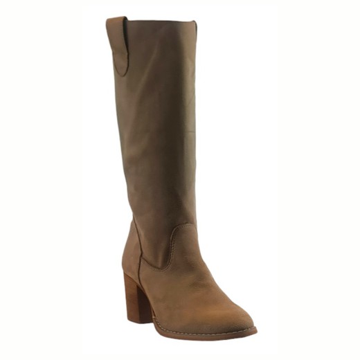 Bota De Antelina Beige Botas Mujer Calzadoskaneki