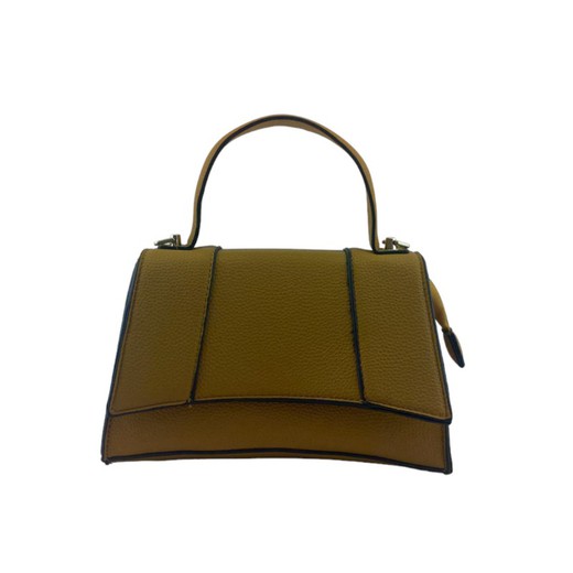 Bolso de mano pequeño para mujer color amarillo estilo Hourglass