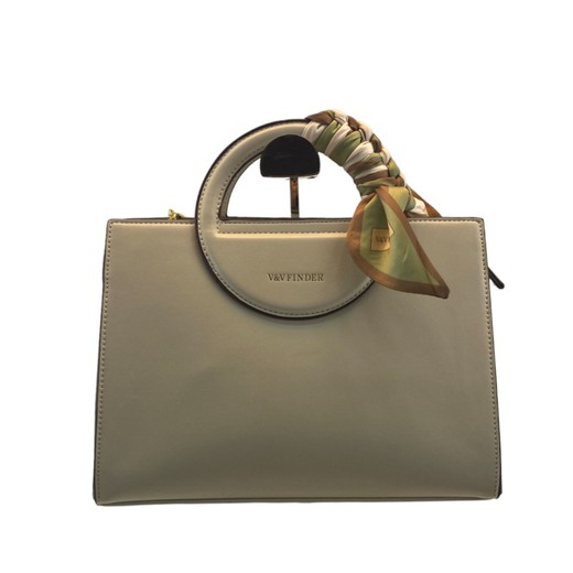 Bolso de piel vegana mujer de color beige