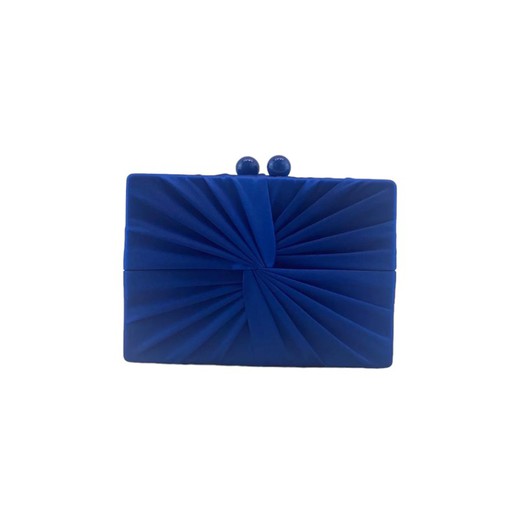 Bolso de seda al estilo cartera de fiesta para mujer color azul