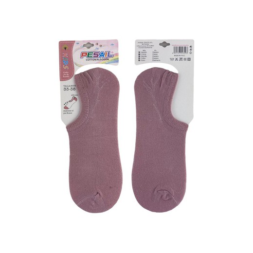 calcetines tobilleros para niño color rosa fuerte