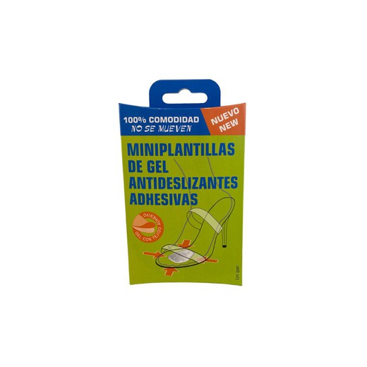 Miniplantillas de gel antideslizantes adhesivas