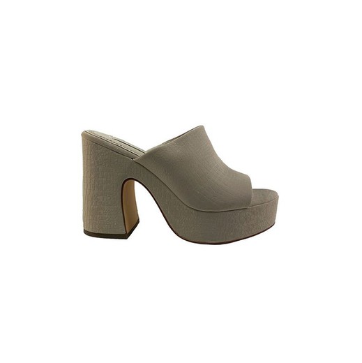 Sandalia con plataforma tipo mule Alyssa beige