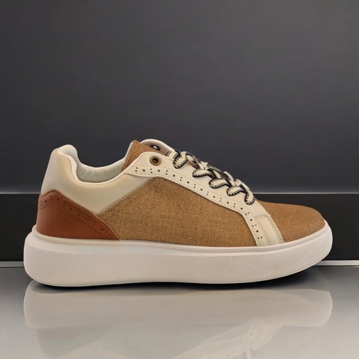 Tenis casual para hombre en color khaki