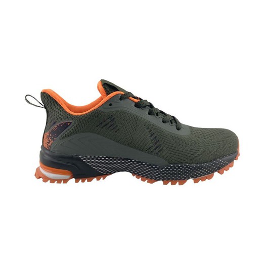 Zapatilla deportiva de hombre, color verde militar Temis verde