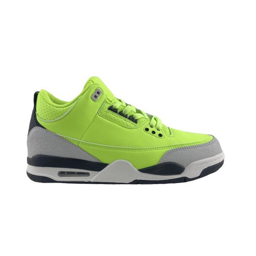 Zapatilla deportiva de hombre con cierre de cordonera central color verde llamativo Fénix verde