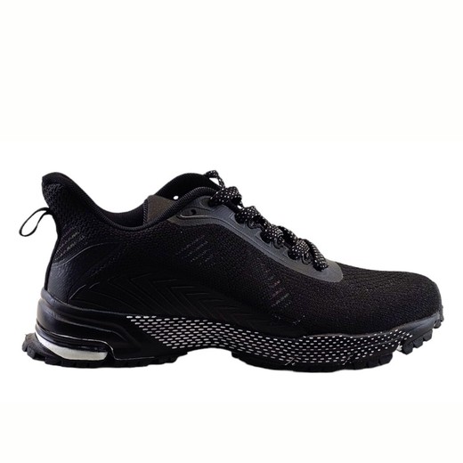 Zapatilla deportiva de hombre ligera, antideslizante y transpirable Temis negro