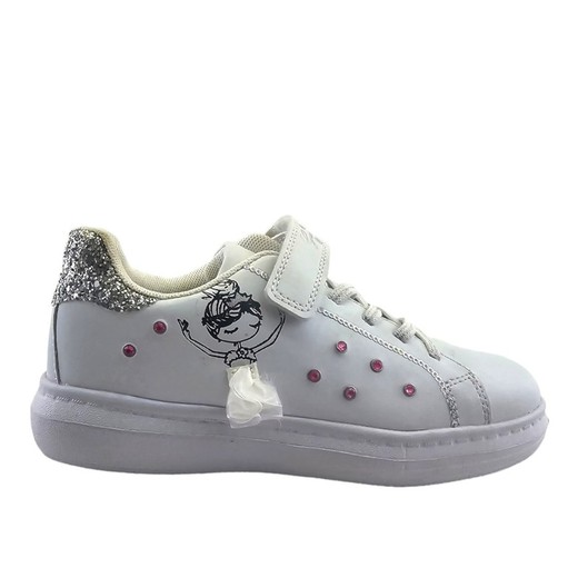 Zapatilla deportiva para niñas en color blanco