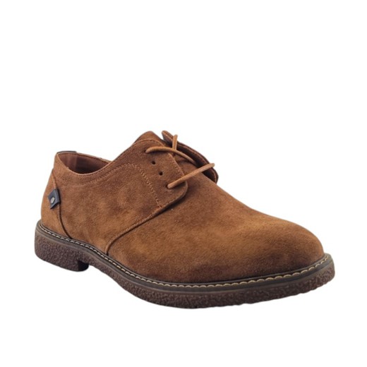 Zapatos de hombre estilo casual en gamuza marrón