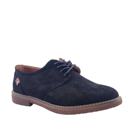 Zapatos de hombre estilo casual en gamuza negra