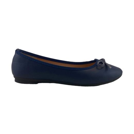 Bailarinas de mujer color azul con lazo marca Kaneki