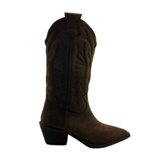 Bota campera estilo cowboy en color marrón marca Corina