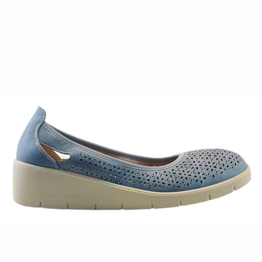 Mocasines color azul para pies sensibles de la marca Kaneki
